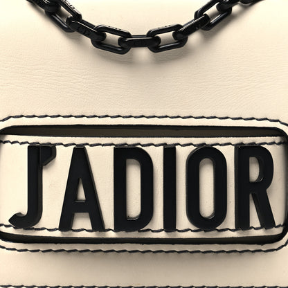 Christian Dior Calfskin J'Adior Chain Flap Bag Beige Black 7 of 13