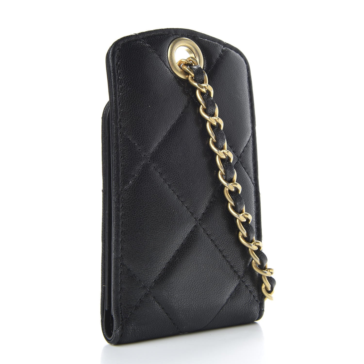 Chanel Lambskin Quilted 19 Luggage Tag Black 3 of 8