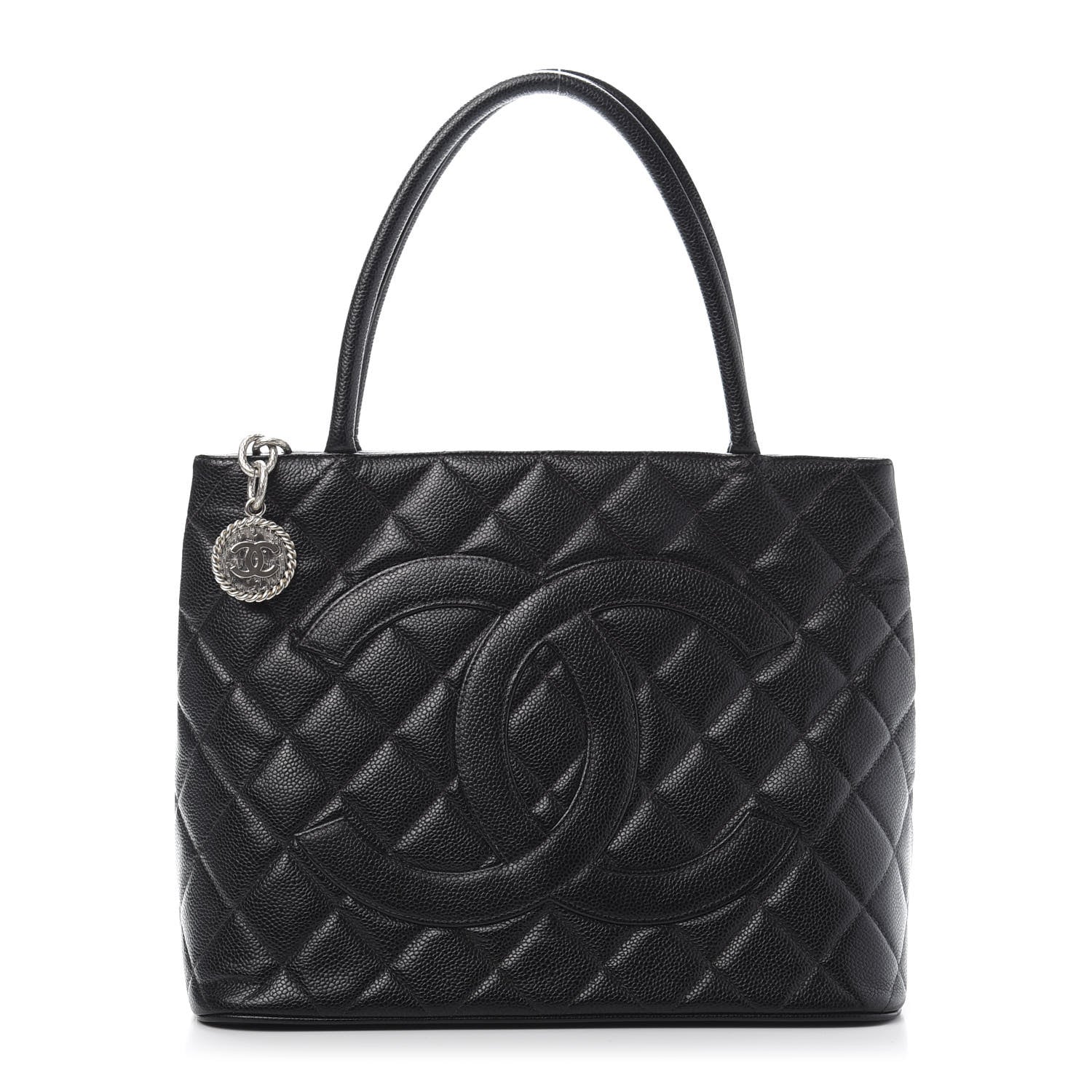 Chanel Caviar Quilted Medallion Tote Black 1 of 11