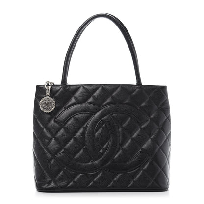 Chanel Caviar Quilted Medallion Tote Black 1 of 11