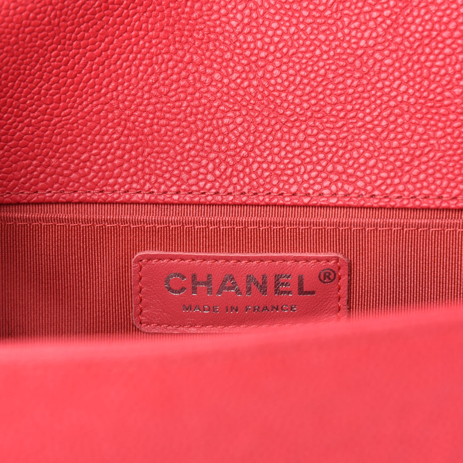 Chanel Caviar Quilted Medium Boy Flap Light Red 8 of 11