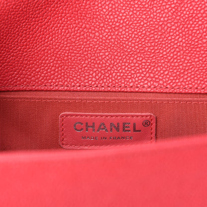 Chanel Caviar Quilted Medium Boy Flap Light Red 8 of 11