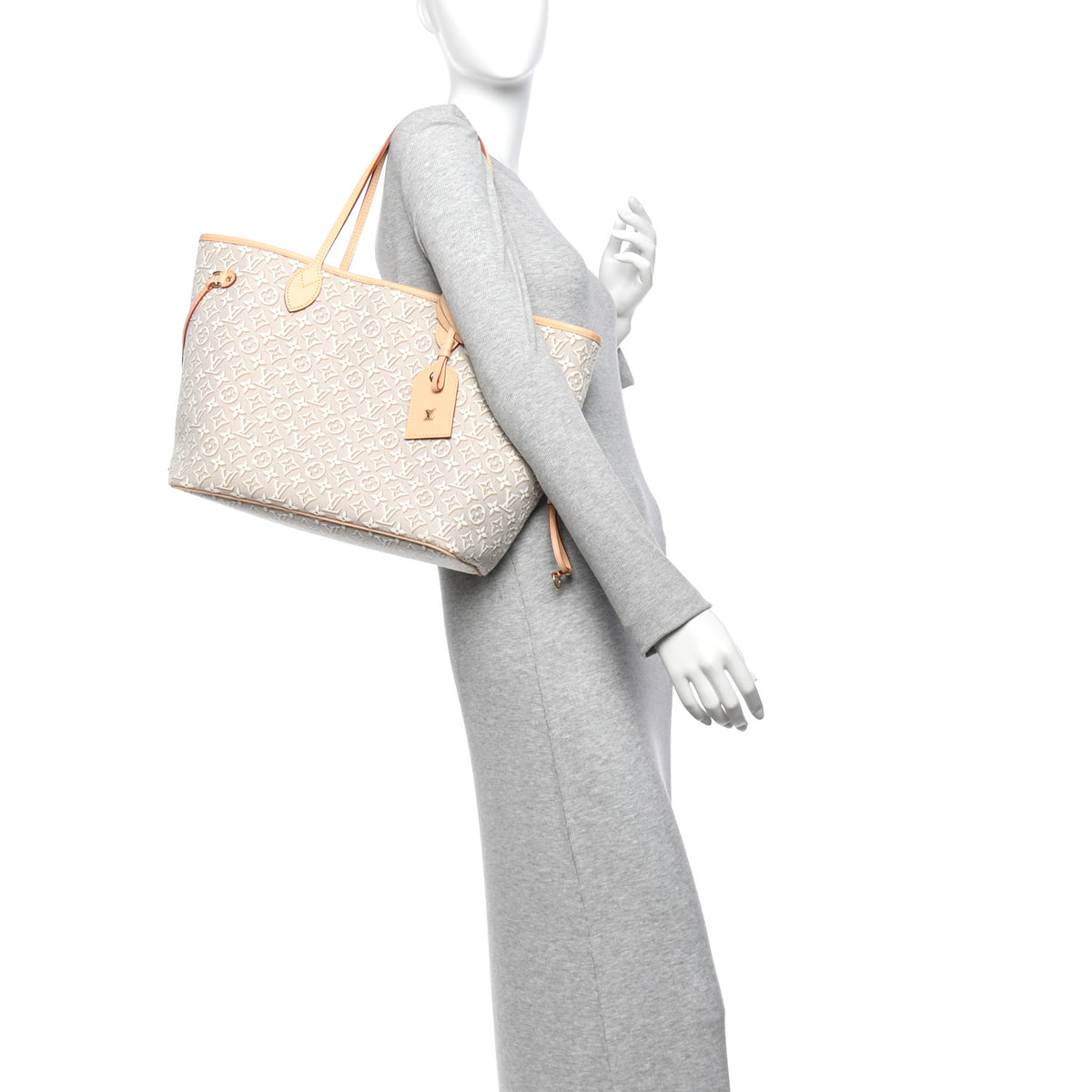 Louis Vuitton Jacquard Monogram Embleme Neverfull MM Peuplier 2 of 10