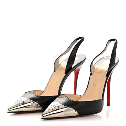 Christian Louboutin Calfskin Calamijane 100 Pumps 37 Black 4 of 11