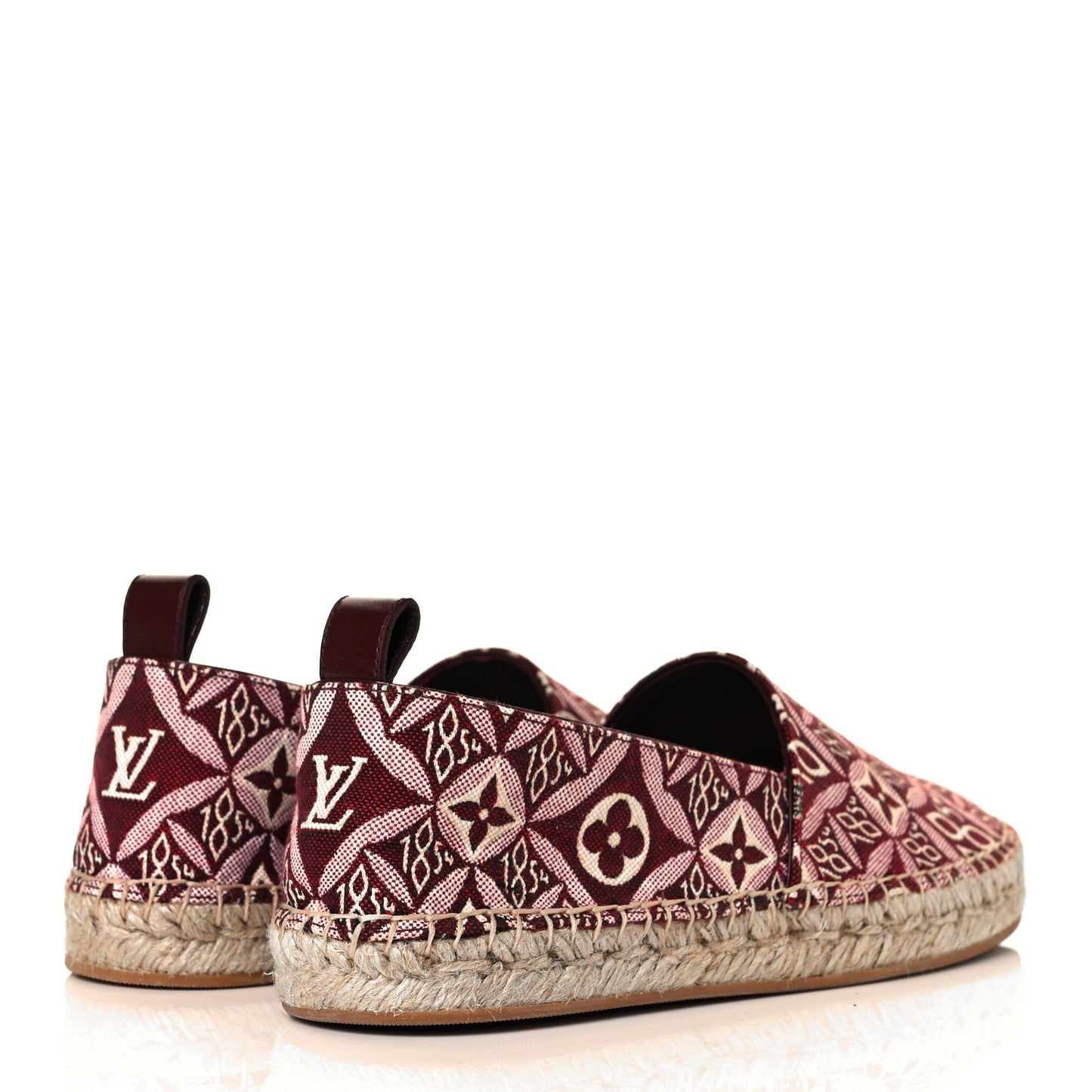 Jacquard Since 1854 Starboard Espadrille Flats 37.5 Bordeaux