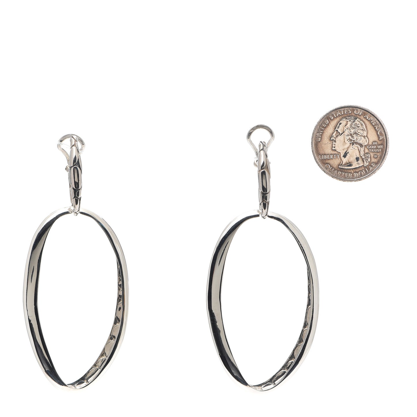 Sterling Silver Kali Pebble Door Knocker Earrings