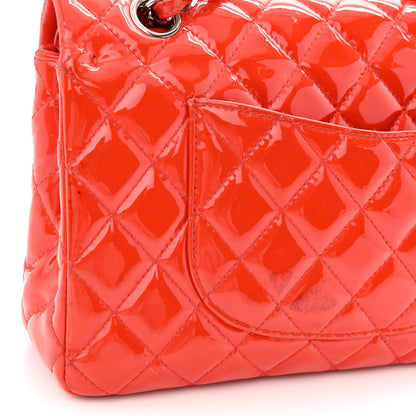 Chanel Patent Calfskin Quilted Medium Double Flap Red 16 of 18