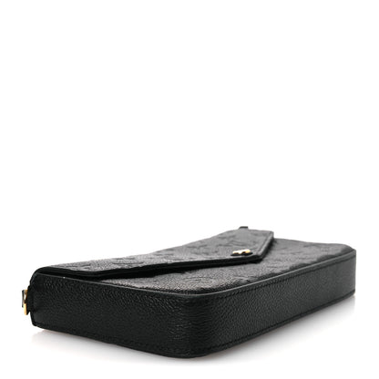 Louis Vuitton Empreinte Pochette Felicie Chain Wallet Black 5 of 14