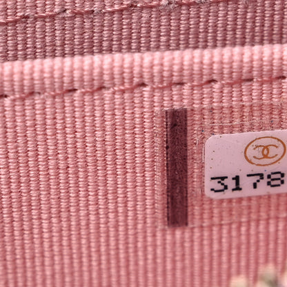 Chanel Caviar Quilted Zip Coin Purse Pink 7 of 8