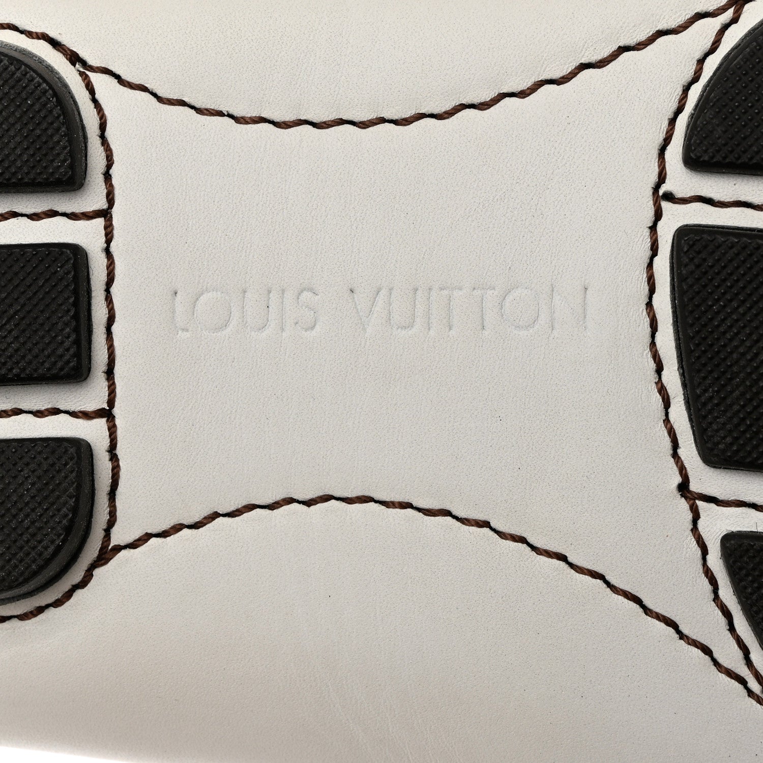 Louis Vuitton Calfskin Mens Monte Carlo Car Shoe Moccasin Loafers 8.5 White 8 of 12