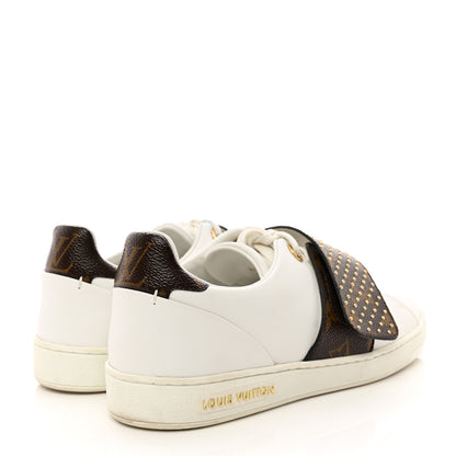 Louis Vuitton Calfskin Monogram Studded Frontrow Sneaker 38 5 of 14