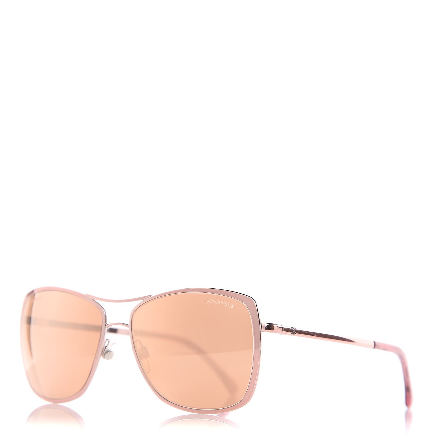 Chanel Metal Pilot Summer Sunglasses 4224 Rose Gold 1 of 7