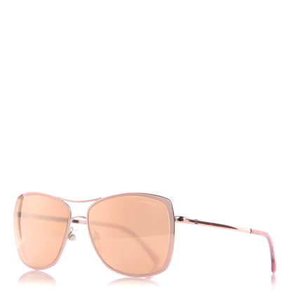 Chanel Metal Pilot Summer Sunglasses 4224 Rose Gold 1 of 7