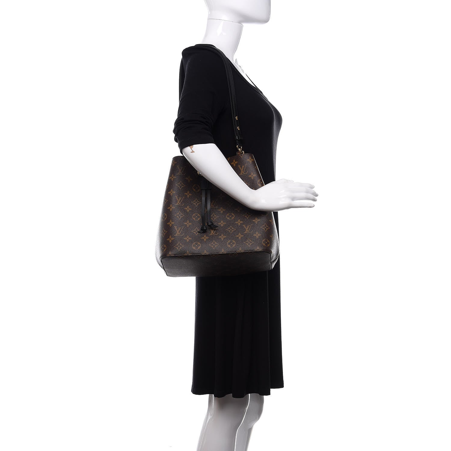 Louis Vuitton Monogram Neonoe MM Black 2 of 11
