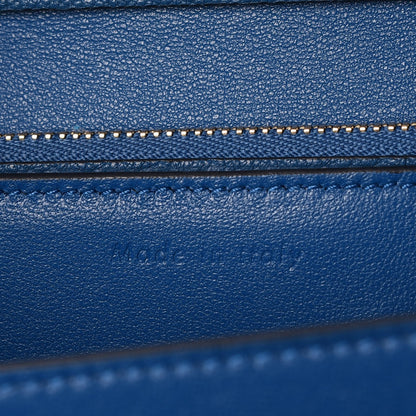 Celine Goatskin Medium Classic Box Flap Bag Sea 6 of 7
