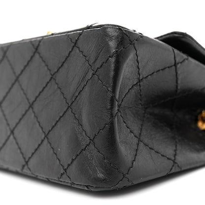 Chanel Aged Calfskin Quilted 2.55 Reissue Mini Flap Black 10 of 11