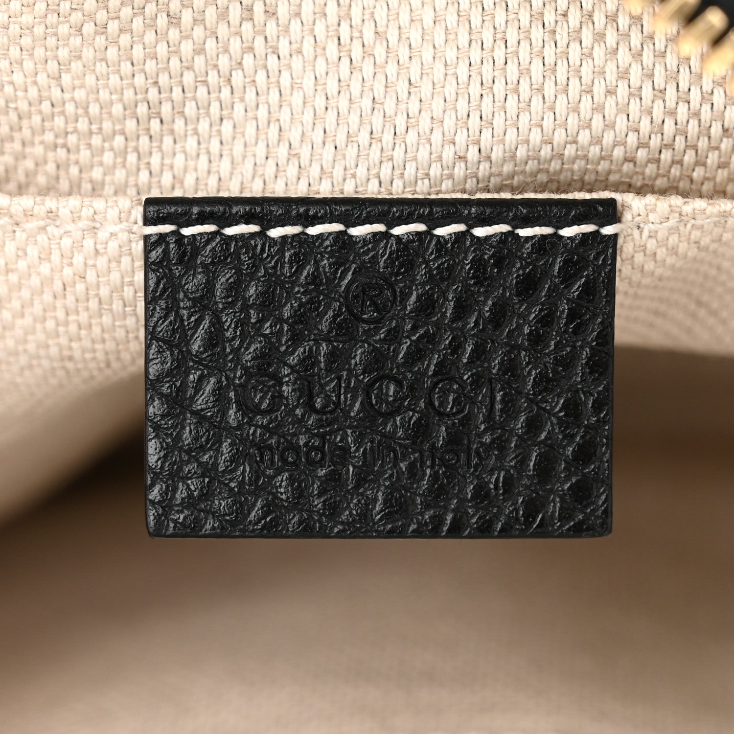Gucci Pebbled Calfskin Small Soho Disco Bag Black 6 of 14