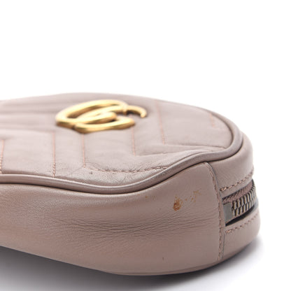 Gucci Calfskin Matelasse GG Marmont Belt Bag 95 38 Porcelain Rose 10 of 11