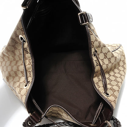 Gucci Monogram Peggy Braided Tote Ebony 5 of 8