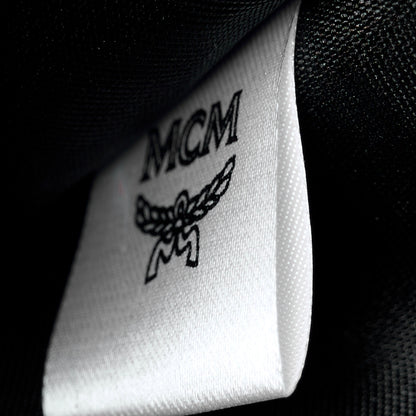 MCM Calfskin Ottomar Monogram Large Aren Zip Wallet Black 7 of 8