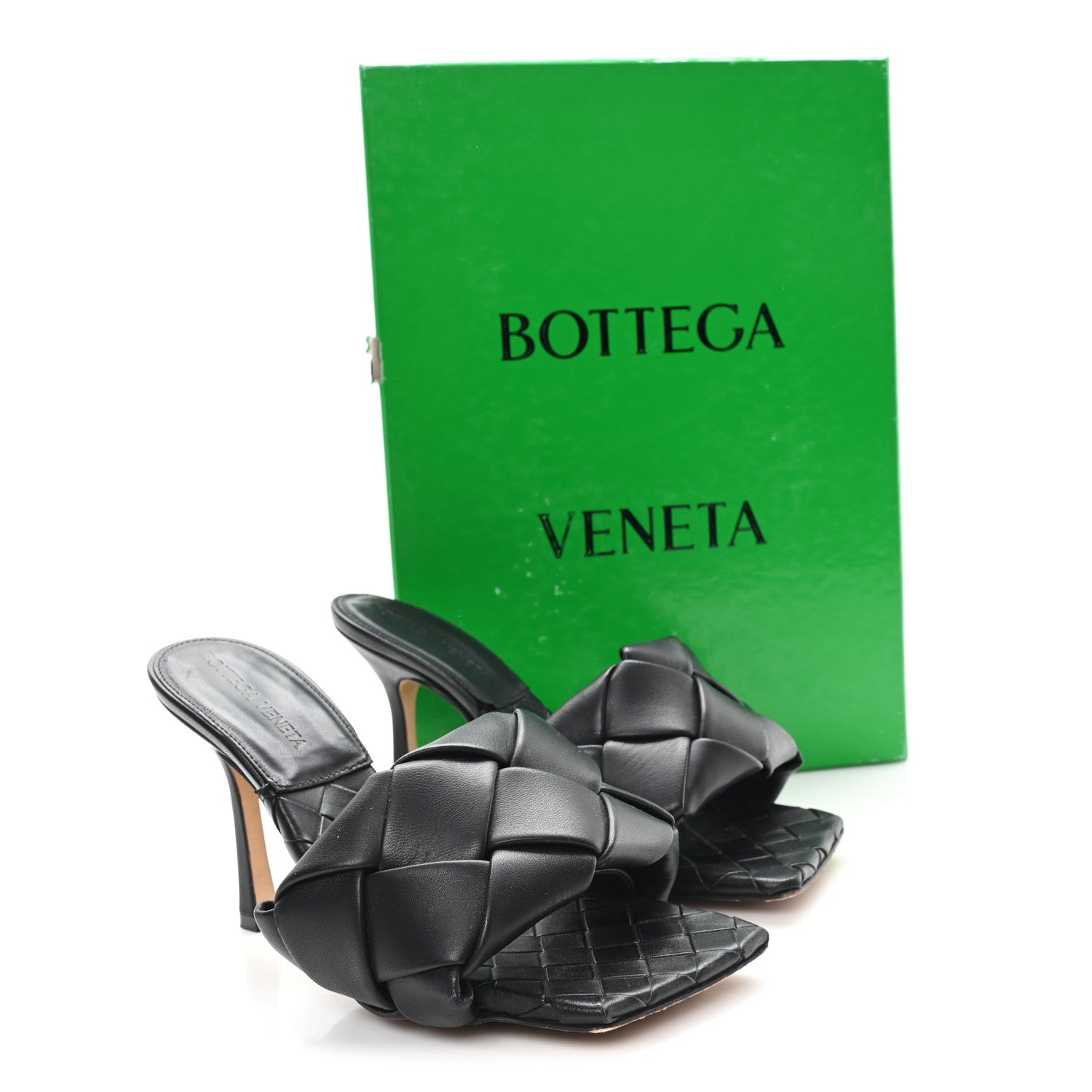 Bottega Veneta Nappa Maxi Intrecciato Lido Mule Sandals 36 Black 9 of 9