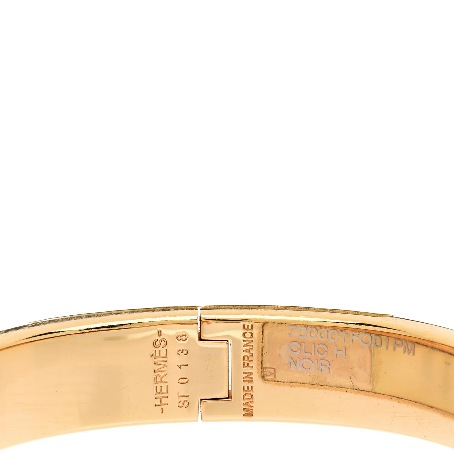Hermes Enamel Narrow Clic Clac H Bracelet PM Black 4 of 5