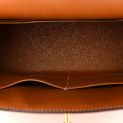 Hermes Veau Butler Kelly Sellier 28 Naturel Sable 5 of 10