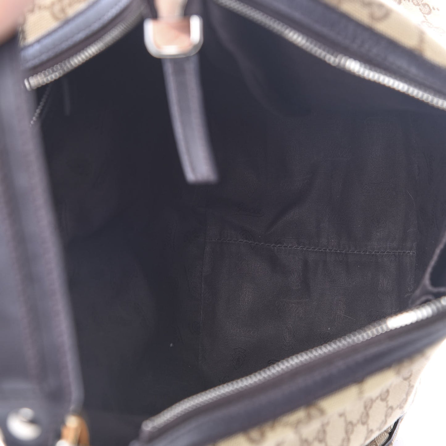 Monogram Large GG Twins Hobo Dark Brown
