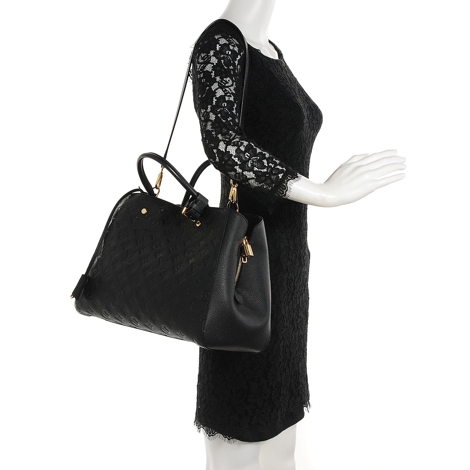 Louis Vuitton Empreinte Montaigne GM Black 2 of 7