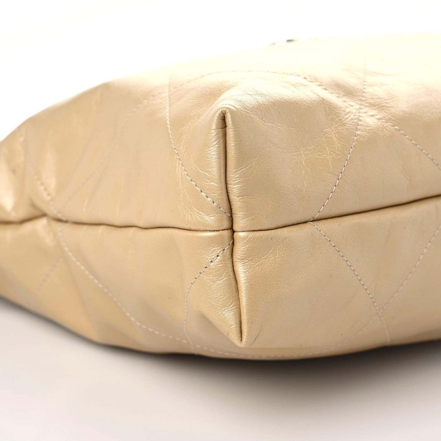 Chanel Shiny Crumpled Calfskin Quilted Chanel 22 Gold 5 of 10