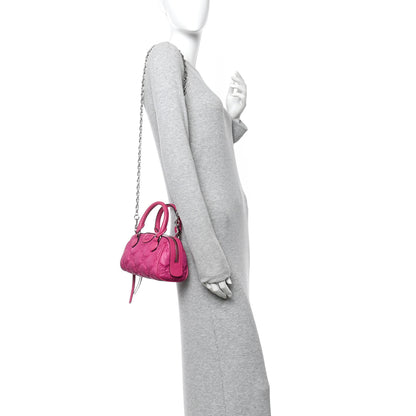 Gucci Nylon Calfskin Enamel GG Matelasse Mini Bowler Bag Lovely 2 of 10