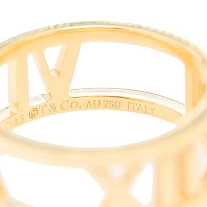 Tiffany 18K Yellow Gold Atlas Open Ring 50 5.5 6 of 7