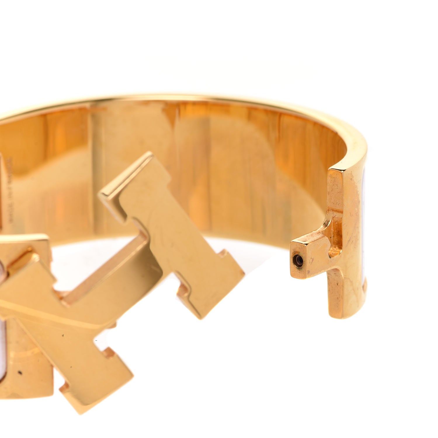 Hermes Enamel Wide Clic Clac H Bracelet PM Rose Nymph 4 of 6