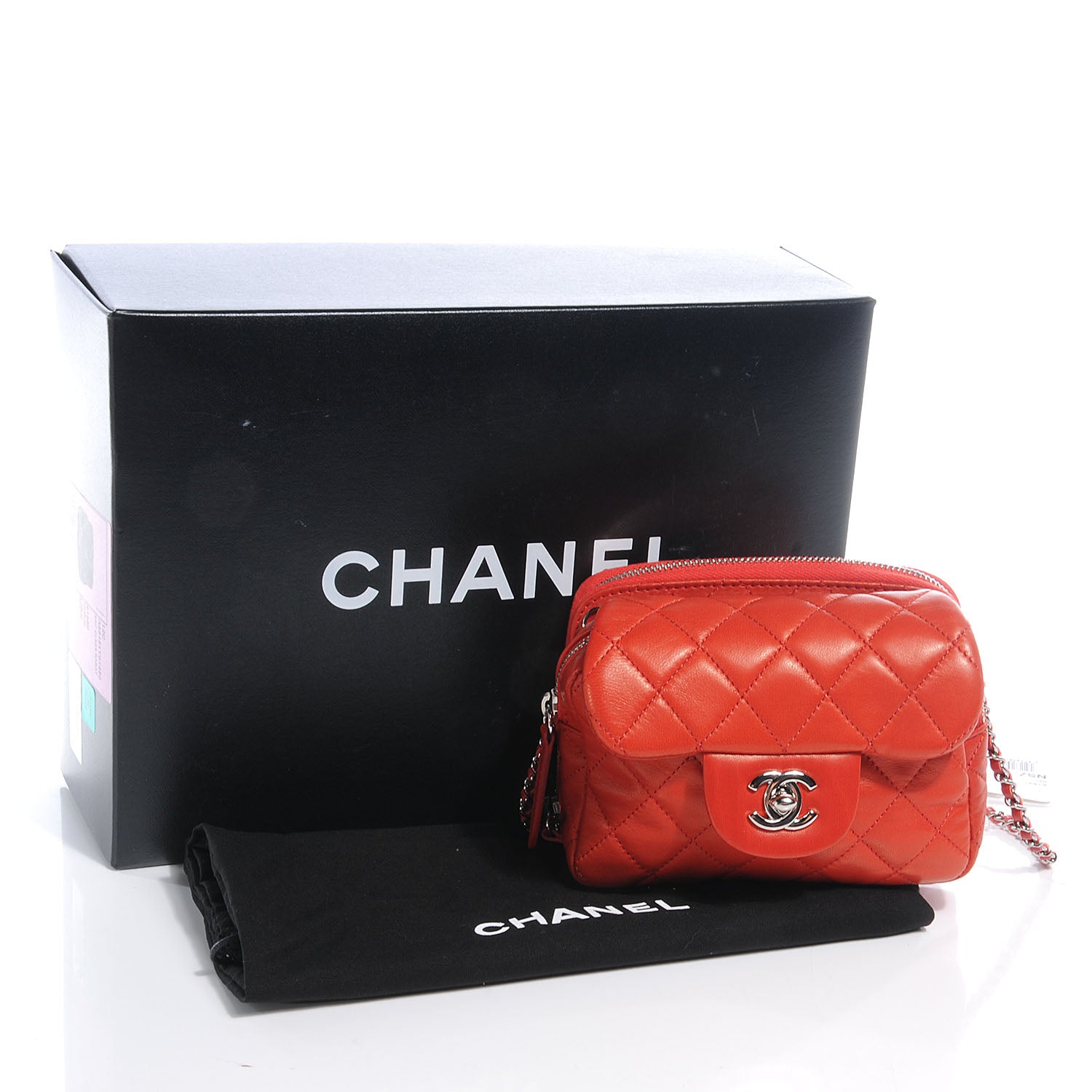 Chanel Lambskin Quilted New Mini Flap Red 5 of 9