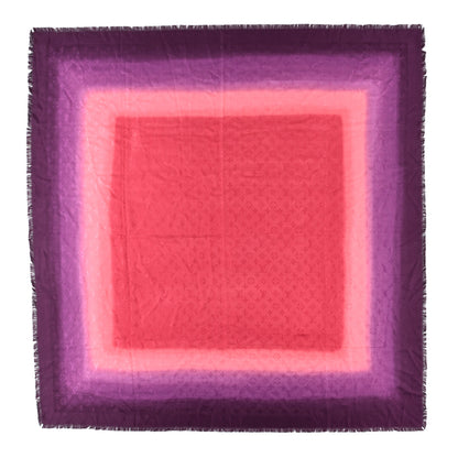 Louis Vuitton Silk Wool Monogram Shawl Pink Purple 1 of 3