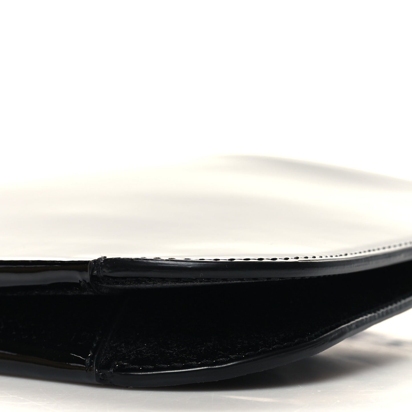 Patent Calfskin Sadie Shoulder Bag Black