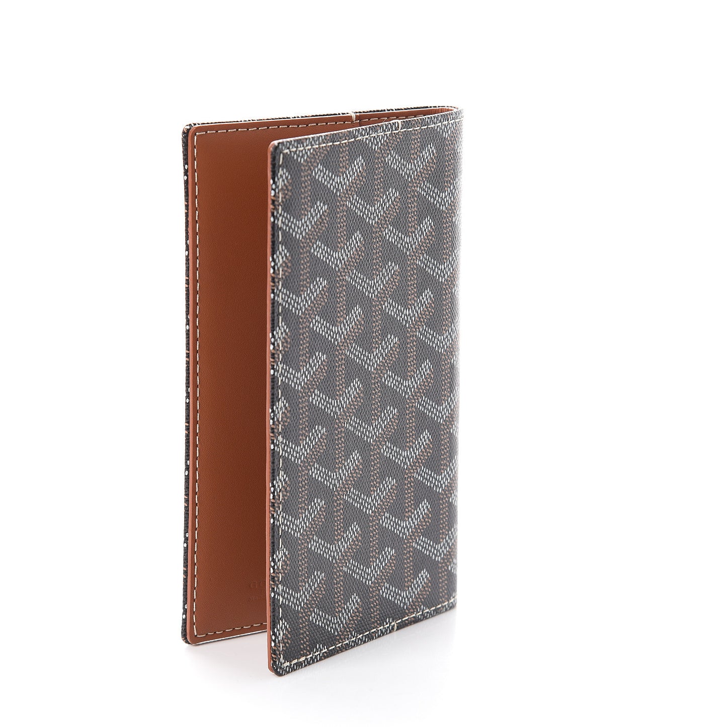 Goyardine Passport Holder Black Gold