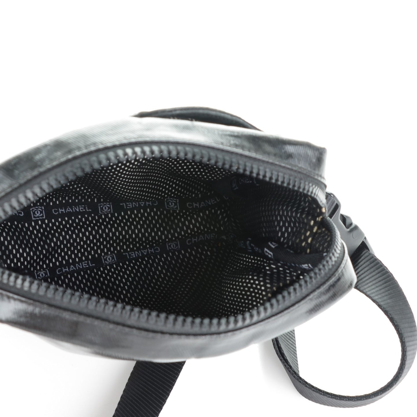 Coated Canvas Sport Crossbody Black