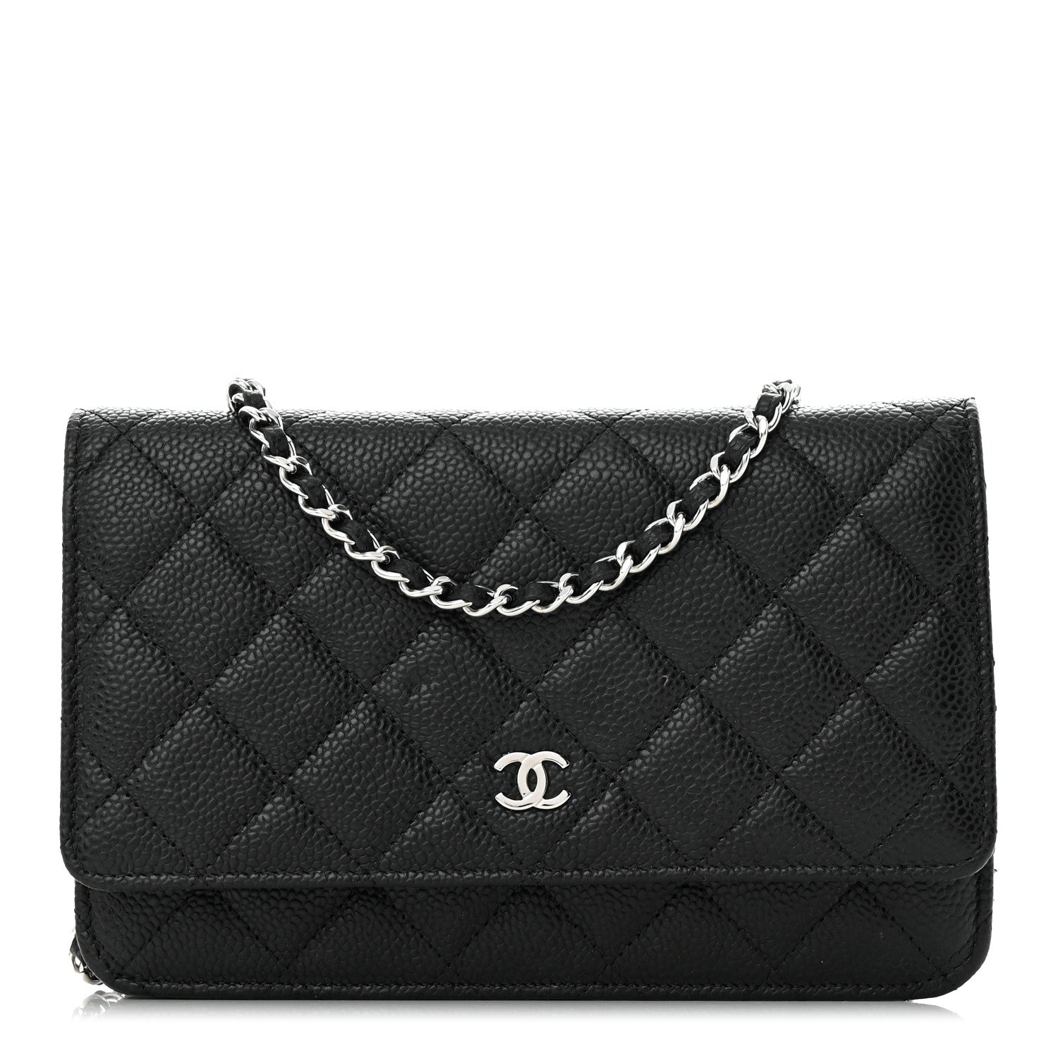 Chanel Caviar Quilted Wallet on Chain WOC Black 1 of 14
