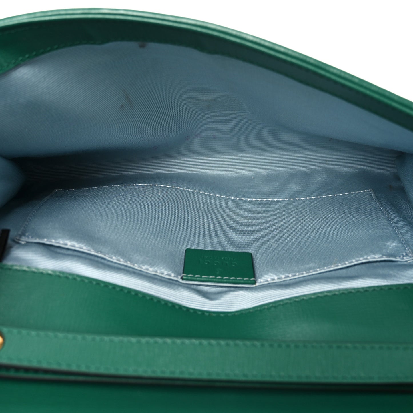 Straw Azalea Calfskin Mini Horsebit 1955 Chain Shoulder Bag Emerald Black