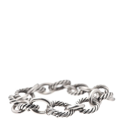 David Yurman Sterling Silver 10mm Medium Oval Link Bracelet 3 of 5