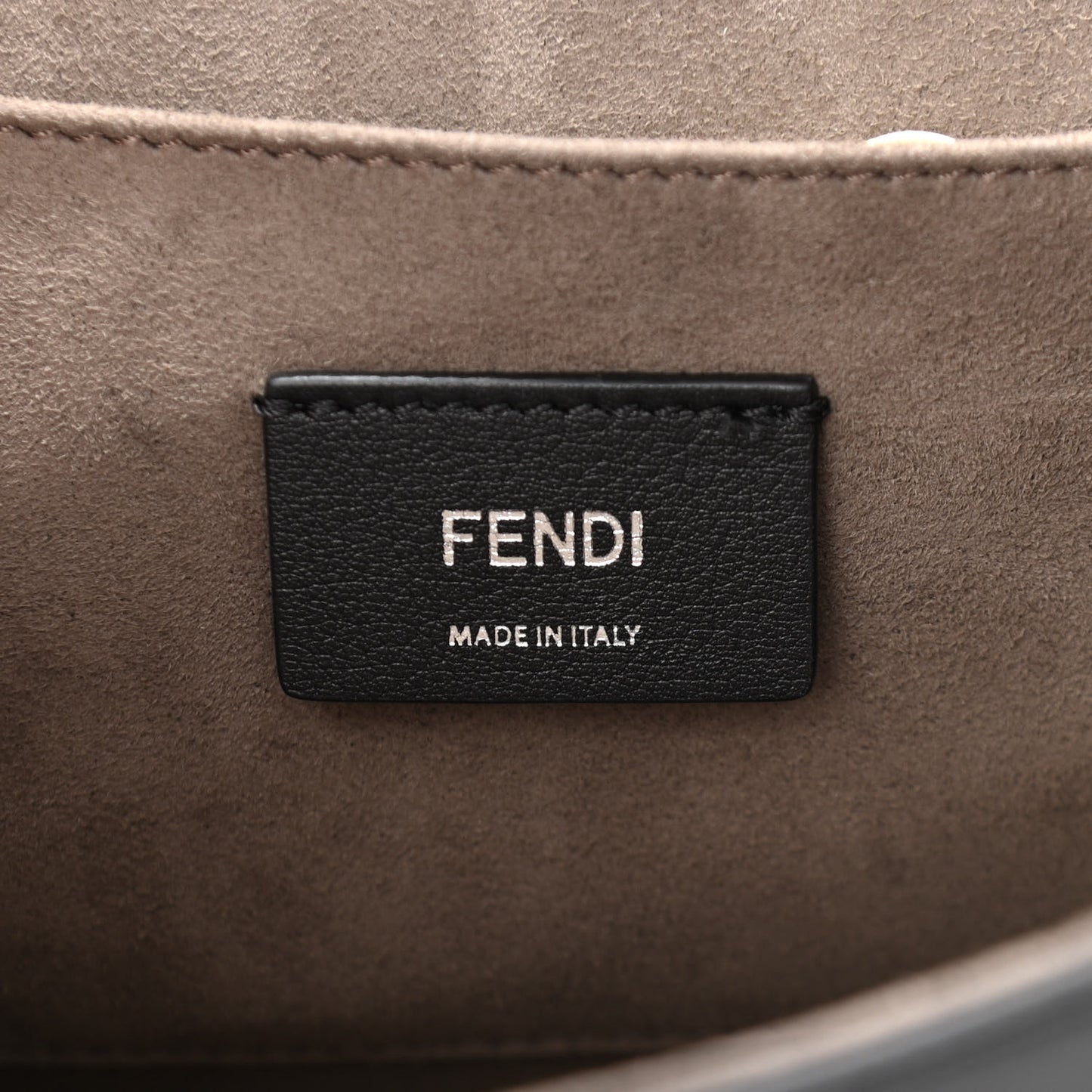 Vitello Century Opaco F is Fendi Kan I Shoulder Bag Black