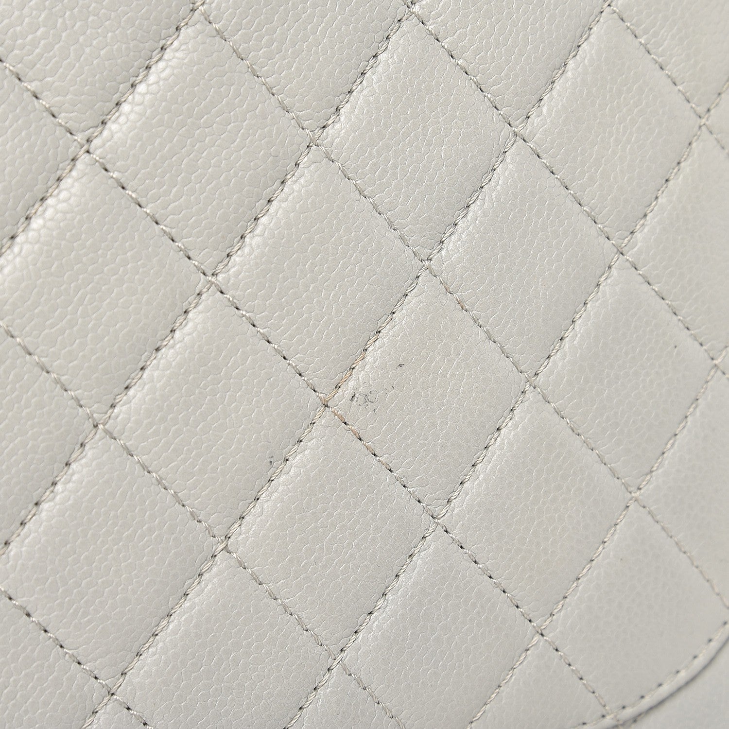 Chanel Caviar Quilted Maxi Single Flap Light Grey 11 of 12