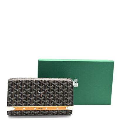 Goyard Goyardine Monte Carlo Bois Clutch With Strap Black 10 of 10