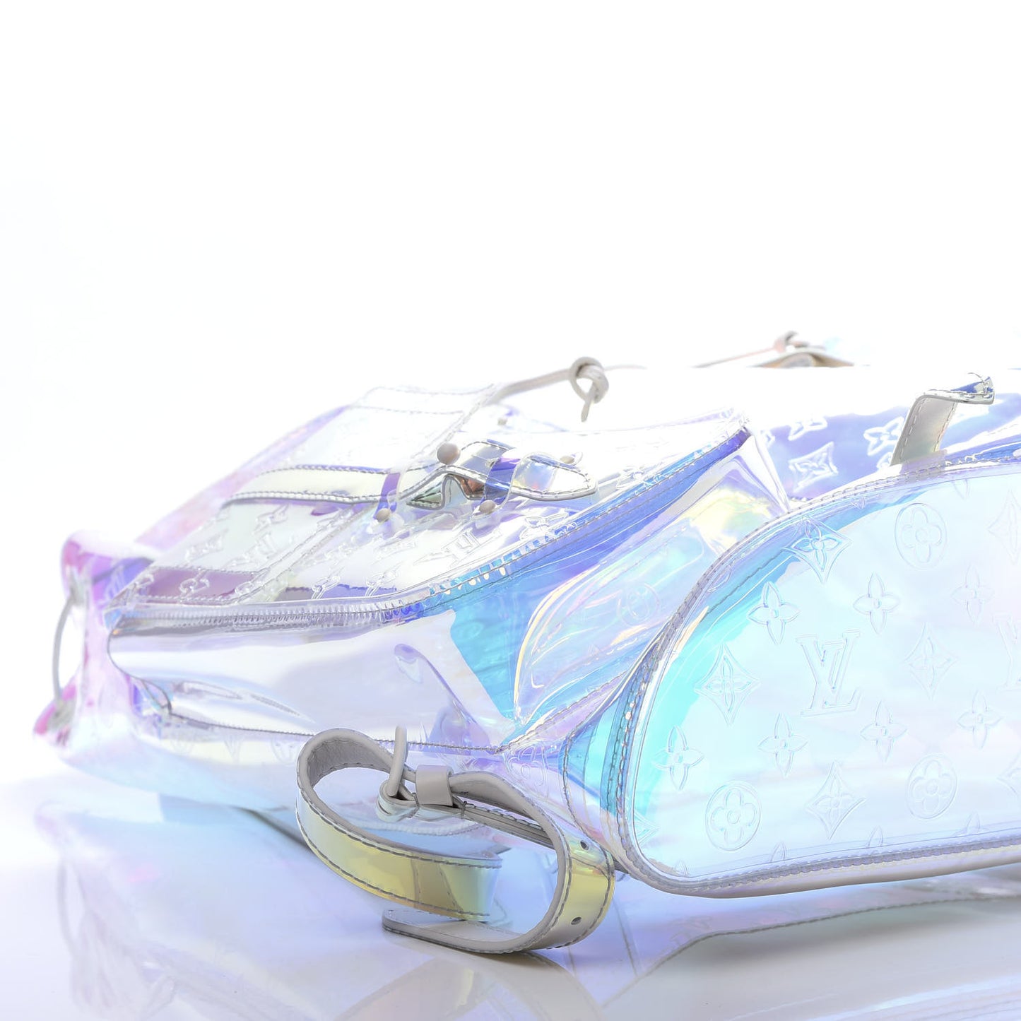 PVC Monogram Christopher Backpack GM Iridescent Prism