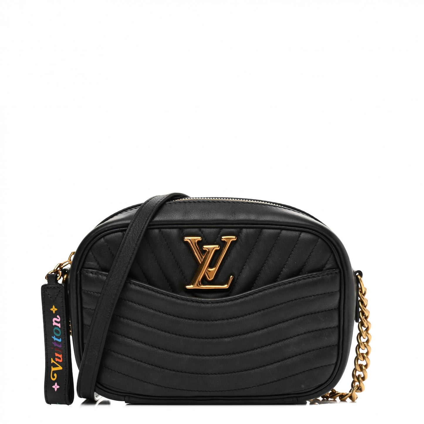 Calfskin New Wave Camera Bag Black