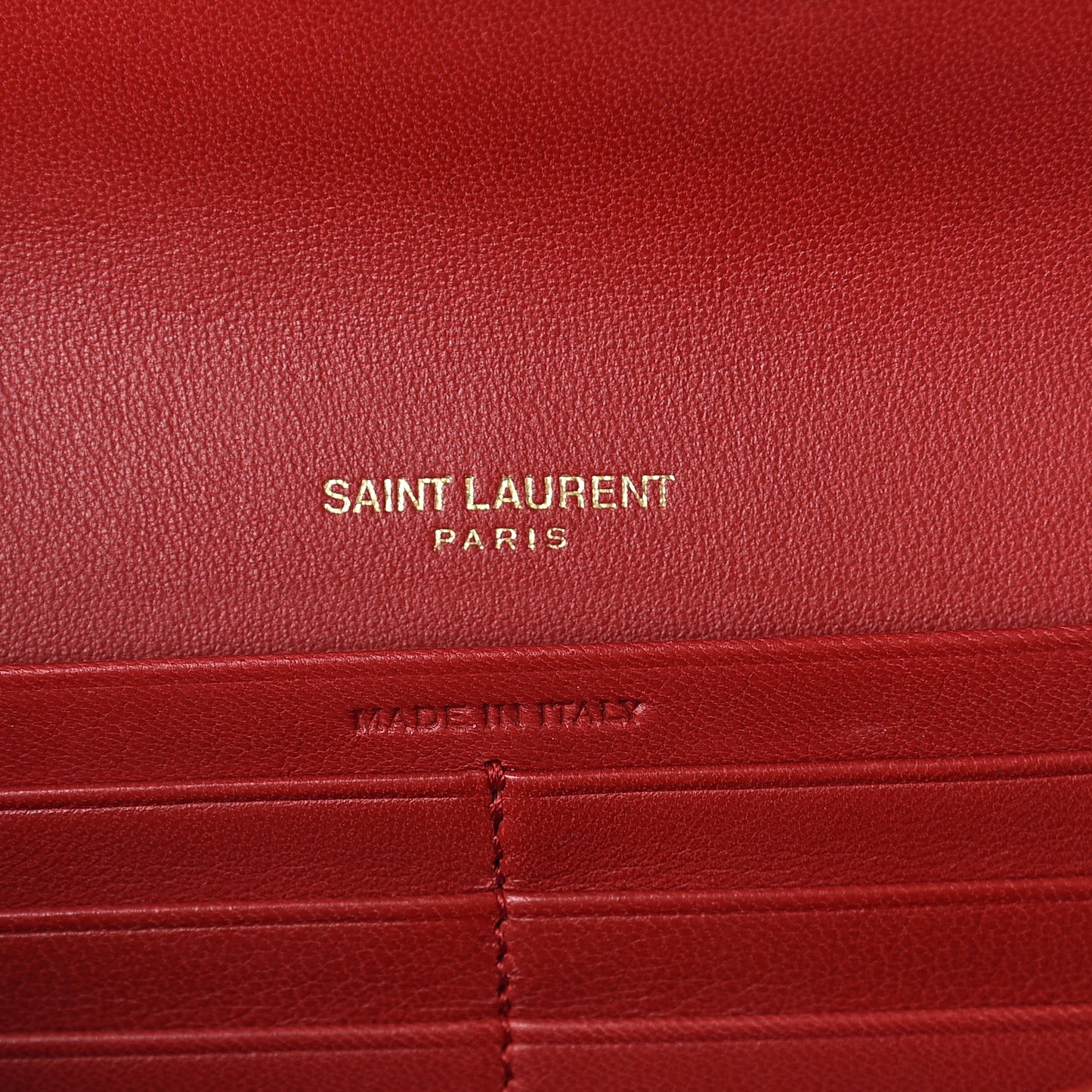 Lambskin Matelasse Monogram Large Vicky Continental Wallet Rouge Eros