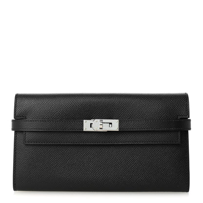 Hermes Epsom Kelly Longue Wallet Black 1 of 10