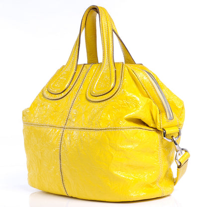 Givenchy Crinkled Patent Leather Medium Nightingale Yellow 3 of 8