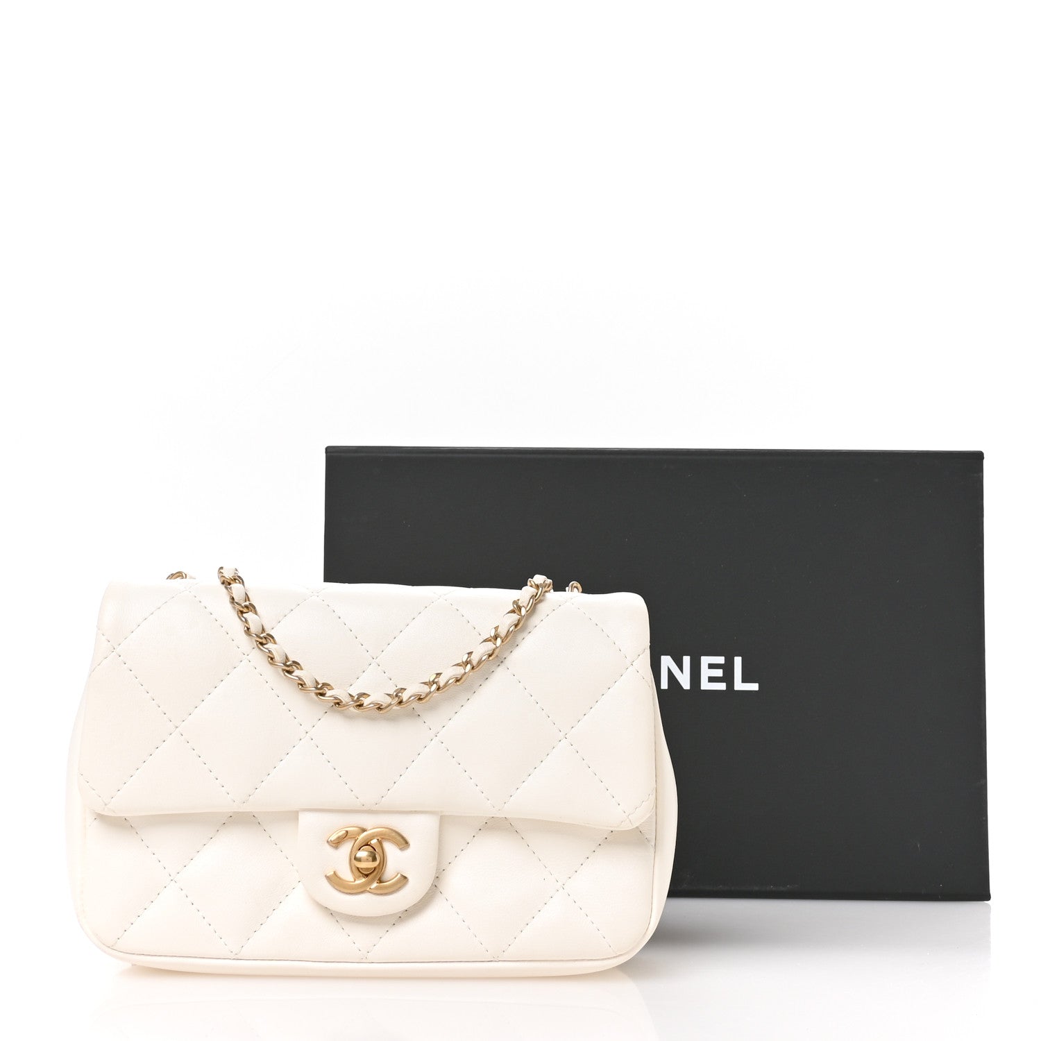 Chanel Lambskin Quilted Mini Heart Charms Flap White 11 of 11